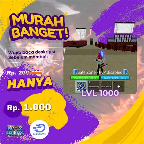 akun roblox blox fruit gratis pembayaran cepat promosi info top up terbatas image 1