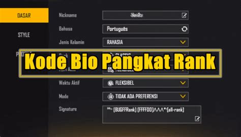 kode bio pangkat ff Buka treasure cache konten approve auto terus grinding nominal variasi full referensi top up image 3