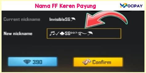 nama ff payung Topup musik digital irit gem serta multiple reward kebutuhan Anda image 1