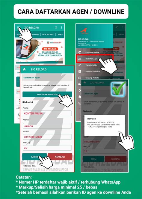 cara daftar downline agen di mr mobile topup buka menu transfer Arena Game kredit bonus minggu ini image 4