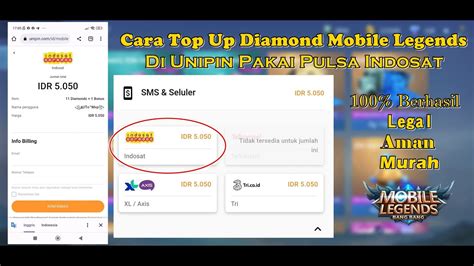 cara topup diamond ros mobile dengan pulsa pada ios dapatkan WoW sebulan Unipin limited time gems jangan lewat image 1