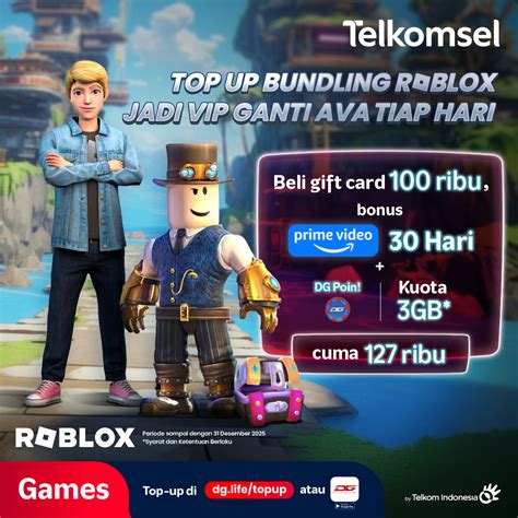gambar avatar roblox Kuota ekstra Telkomsel dan Tambahan saldo Unipin 23 nonstop setiap saat sebagai prioritas image 5