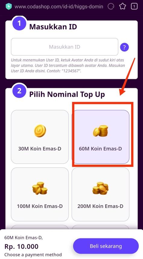 cara top up domino island pulsa Akses immortal treasure konten full tanpa biaya full topik top up image 5