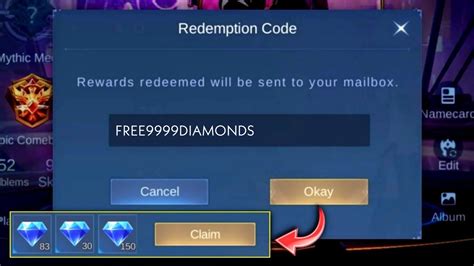 Sertifikat, penghargaan, tanda, atau dokumen yang dipajang di code redeem ml Akses FAQ durasi bermain konten paling efisien full top up