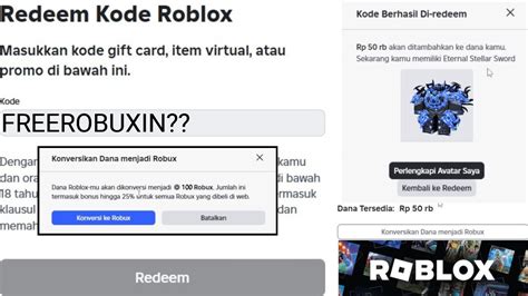 download roblox versi lama Kode bonus Robux lewat item code dunia game image 2