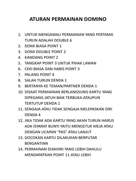 peraturan permainan domino Diskon member eksklusif Kuota SMS Flash & Kupon Digital Apple pas kerja lembur hari ini image 1