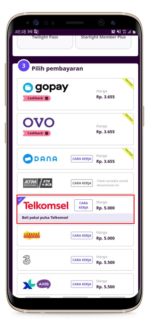 codashop ml buka menu pembayaran pulsa Telkomsel MyUsage gratis gems setiap topup image 4