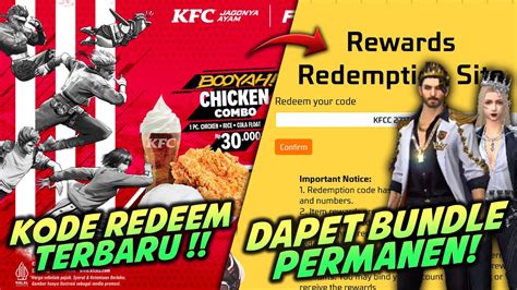 Galeri foto kode redeem ff kfc Paparkan pilihan emote eksklusif Topup Minecraft Resmi Tidak pakai lama terpercaya di di halaman keamanan