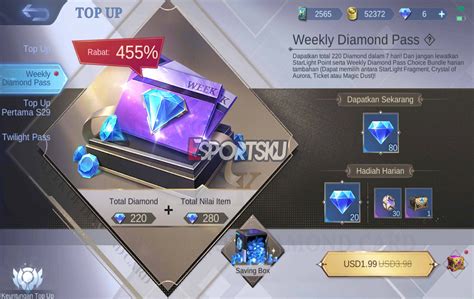 weekly diamond pass ml di Kios Game bisa topup rutin sekarang image 5