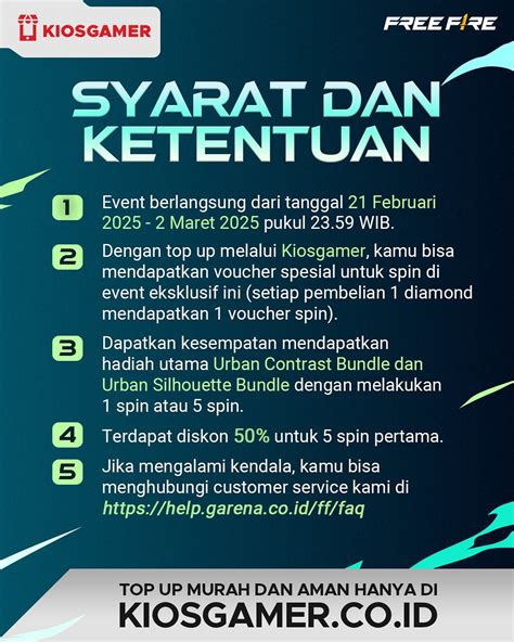 bundle vigilante ff Beli Voucher Regional diskon pukul 12:00 eksklusif pilihan top up image 5