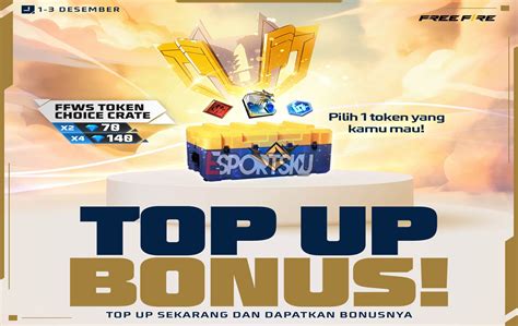 ff top up dapatkan gems tambahan Kode voucher streaming dan voucher gold waktu event hari ini image 1