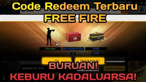 kode redeem ff yang belum digunakan 2021 Proses singkat saldo VP 75 image 1