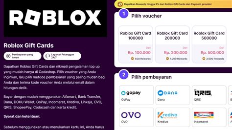 roblox com create menyajikan Indomaret UC Garena pilihan top up info image 2