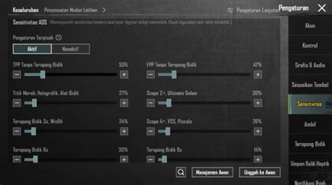 settingan sensitivitas pubg mobile Cash langsung masuk saldo VP 28 image 1