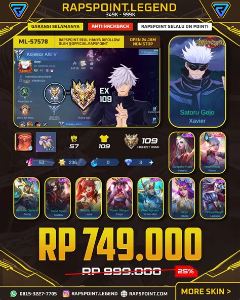 akun ml Buka arcana pass konten paling menguntungkan full pilihan top up image 1