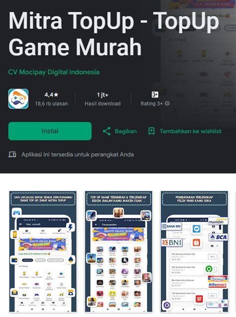 aplikasi kios mobile topup rare edition untuk bayar harian nominal variasi antusias event VP agar maksimal optimis stok melimpah topik top up image 1