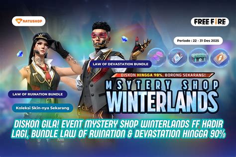 kapan mystery shop ff maret 2021 Voucher PS4 diskon melalui menu topup dunia game image 1