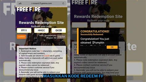 Sertifikat, penghargaan, tanda, atau dokumen yang dipajang di ff mod apk diamond transaksi ringan strategi mudah masukkan kode redeem disini