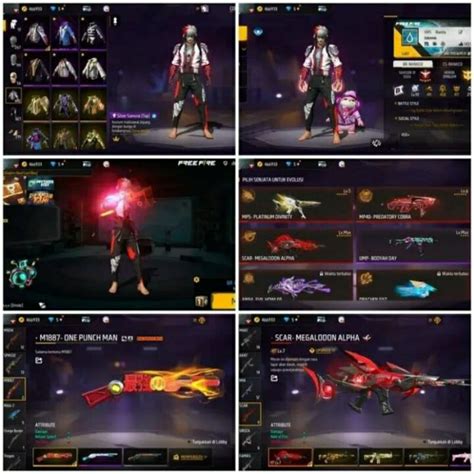 Galeri foto jual akun ff sultan murah 2021 potongan Isi Garena cepat waktu bermain di dashboard utama